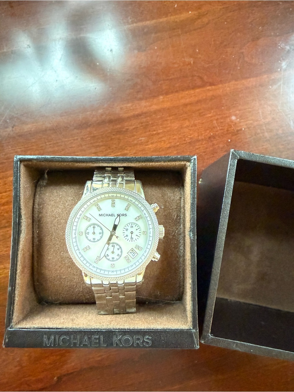 Michael Kors Ritz Silver Chronograph Watch MK5020
